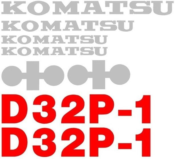 Komatsu D32P-1 Decal Set