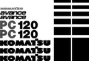 Komatsu PC120-6 Decal Set