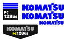 Komatsu PC128US-2 Decal Set
