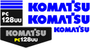 Komatsu PC128UU-2 Decal Set