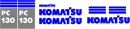 Komatsu PC130-6K Decal Set