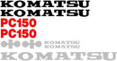Komatsu PC150 LC-3 Decal Set