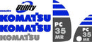 Komatsu PC35MR-2 Decal Set