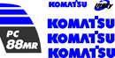 Komatsu PC88MR-10 Decal Set