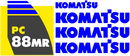 Komatsu PC88MR-8  Decal Set