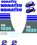 Komatsu SK1020-5 Decal Set