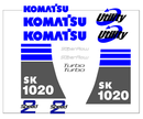 Komatsu SK1020 Decal Set