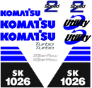 Komatsu SK1026-5 Decal Set