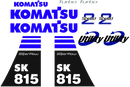 Komatsu SK815-5N Decal Set