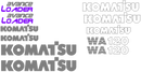 Komatsu WA120-3 Decal Set