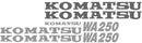 Komatsu WA250-3 Decal Set
