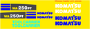 Komatsu WA250PT-5L Decal Set