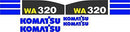 Komatsu WA320-5 Decal Set