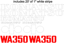 Komatsu WA350-1 Decal Set