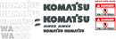 Komatsu WA600-3 Decal Set