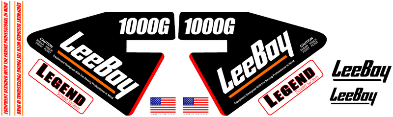 Leeboy 1000G  Decal Set