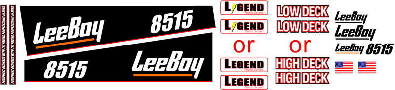 Leeboy 8515D  Decal Set
