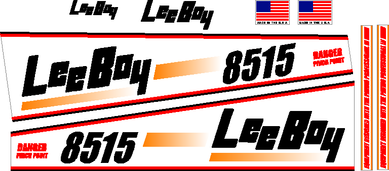 Leeboy 8515 Decal Set
