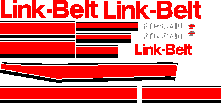 Linkbelt RTC8040 Decal Set