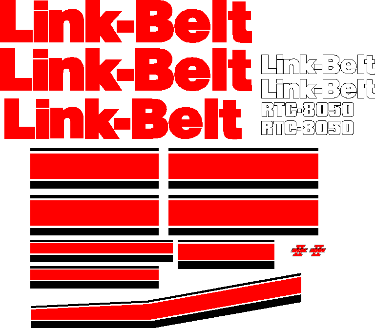 Linkbelt RTC8050 II Decal Set