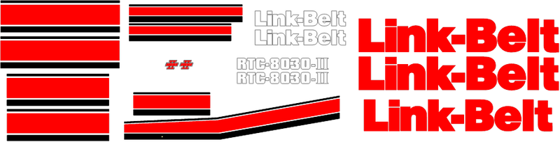 Linkbelt RTC8030 II Decal Set