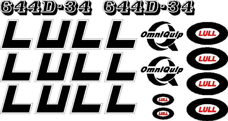Lull 644D-34 Decal Set