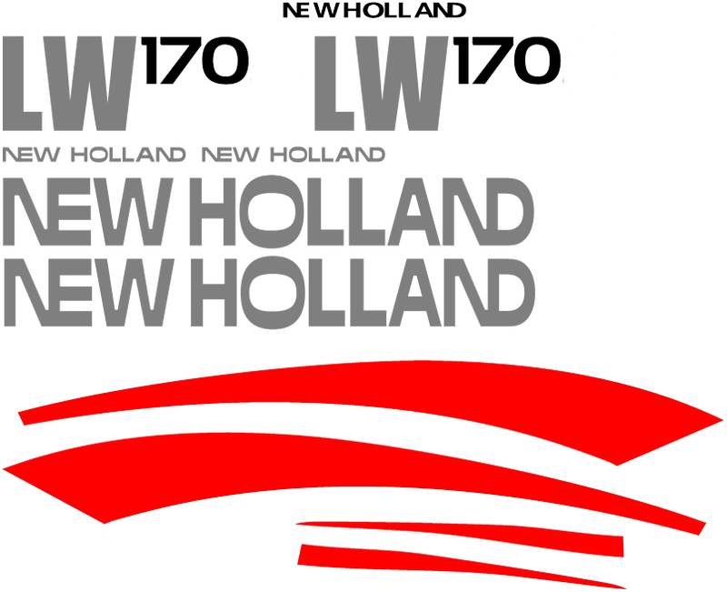 New Holland LW170 Decal Set