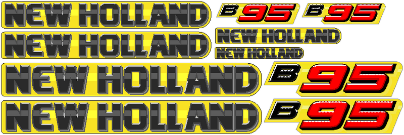New Holland B95 Decal Set