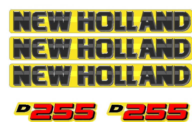 New Holland D255 Decal Set