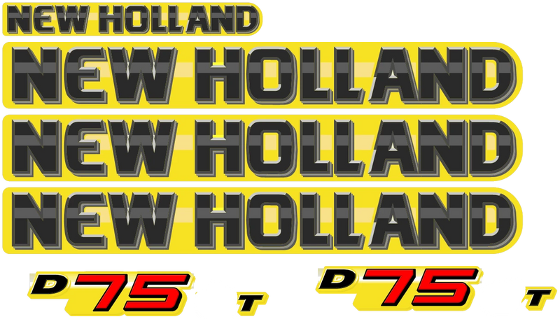 New Holland D75 LT Decal Set