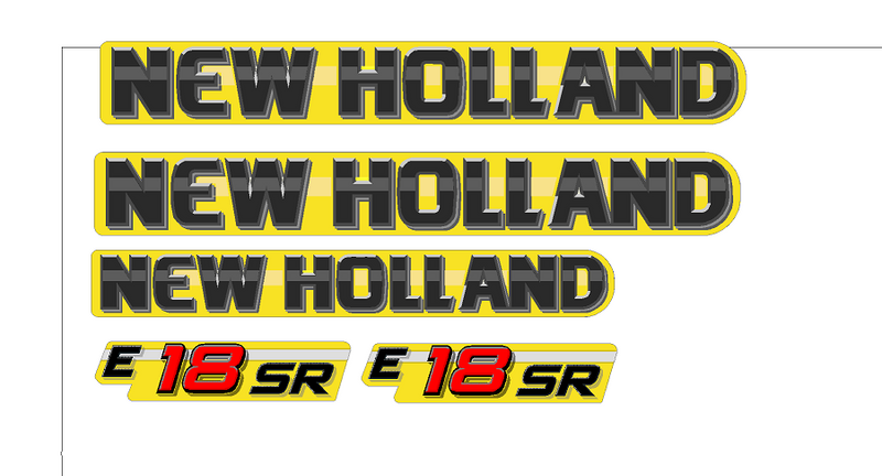 New Holland E18SR  Decal Set