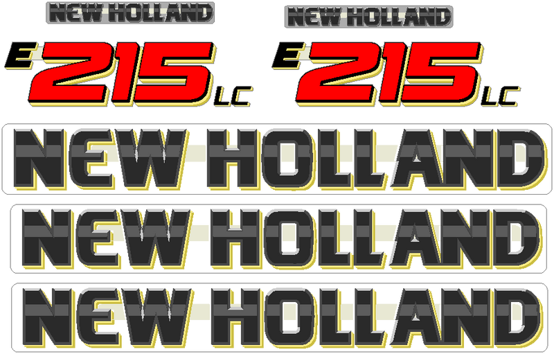 New Holland E215 LC Decal Set