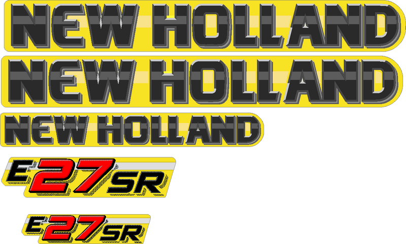 New Holland E27SR Decal Set