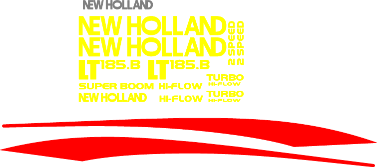 New Holland LT185B  Decal Set