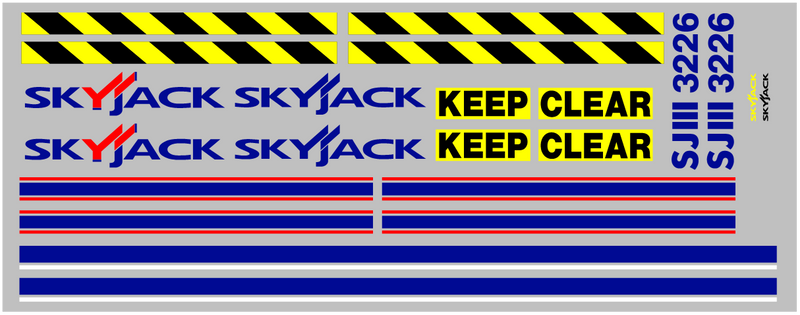 SkyJack SJIII3226 Decal Set
