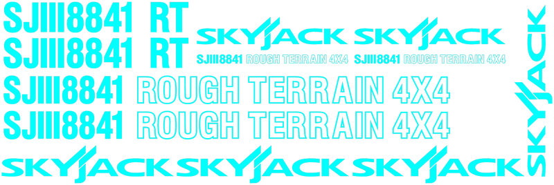SkyJack SJ8841RT Decal Set