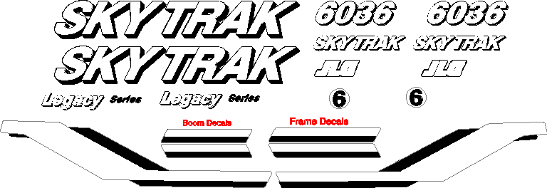 SkyTrak 6036 LEGACY Decal Set