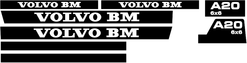 Volvo A20 Decal Set