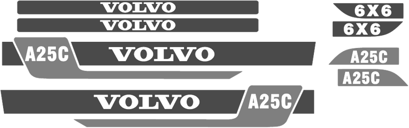 Volvo A25C Decal Set