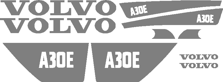 Volvo A30E Decal Set