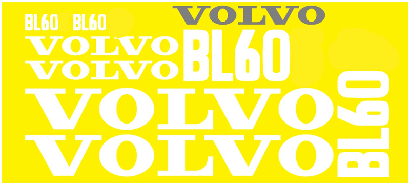 Volvo BL60 Decal Set