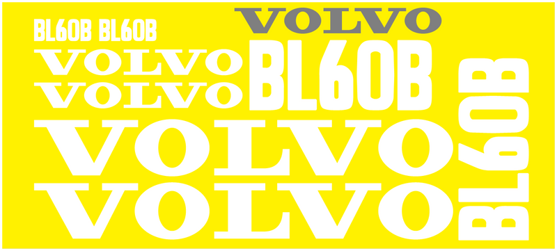 Volvo BL60B Decal Set