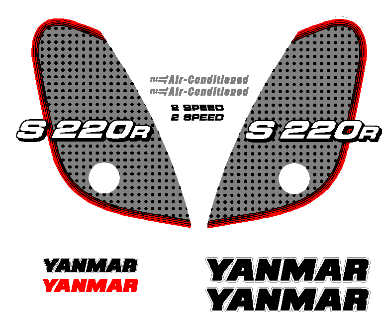 Yanmar S220R  Decal Set