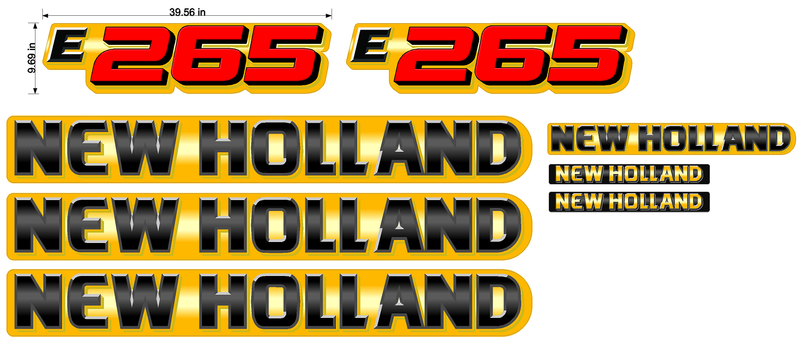 New Holland E265  Decal Set