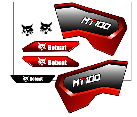 Bobcat MT100 Decal Set