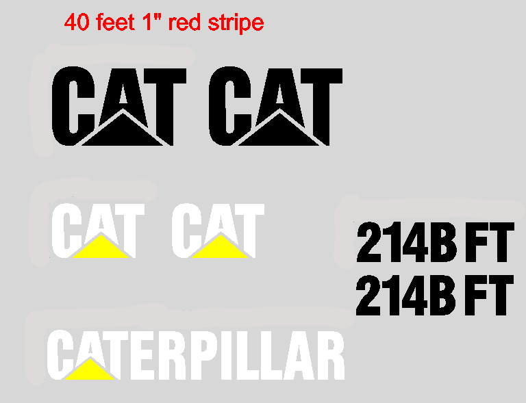 Caterpillar 214B FT Decal Set