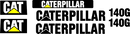 Caterpillar 140G VHP Decal Set