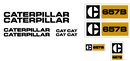Caterpillar 657B Decal Set