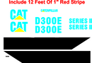 Caterpillar D300E II Decal Set