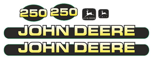 Deere 250 Decal Set